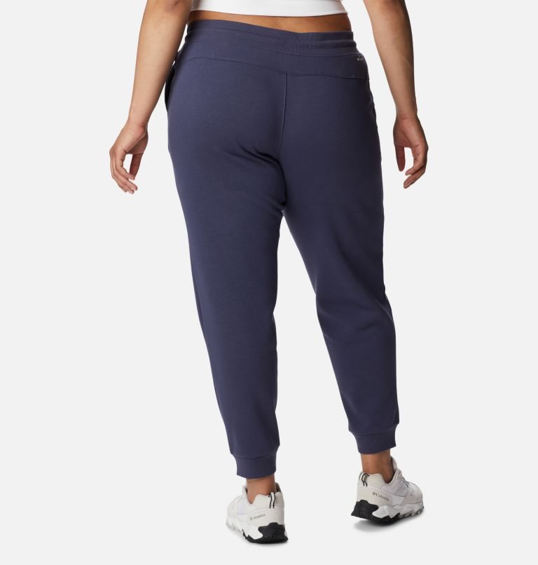 Pantaloni Jogger Columbia Logo Fleece Dama Bleumarin | Plus Size GYM8S7AQ9